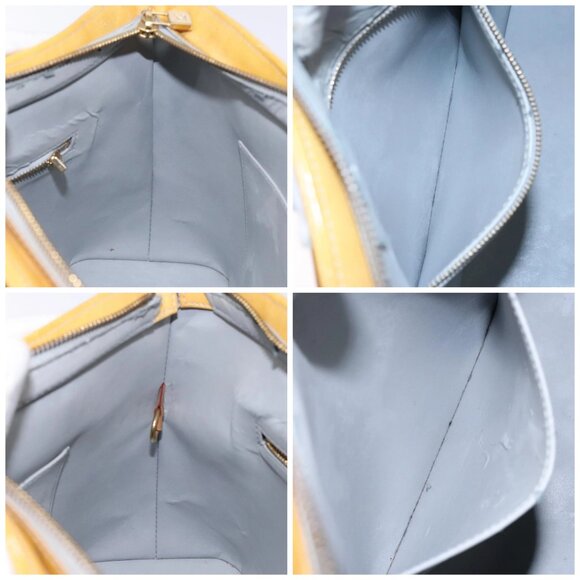 LOUIS VUITTON Monogram Vernis Houston Hand Bag Gris - Picture 15 of 16